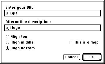 Image Extension Dialog Box